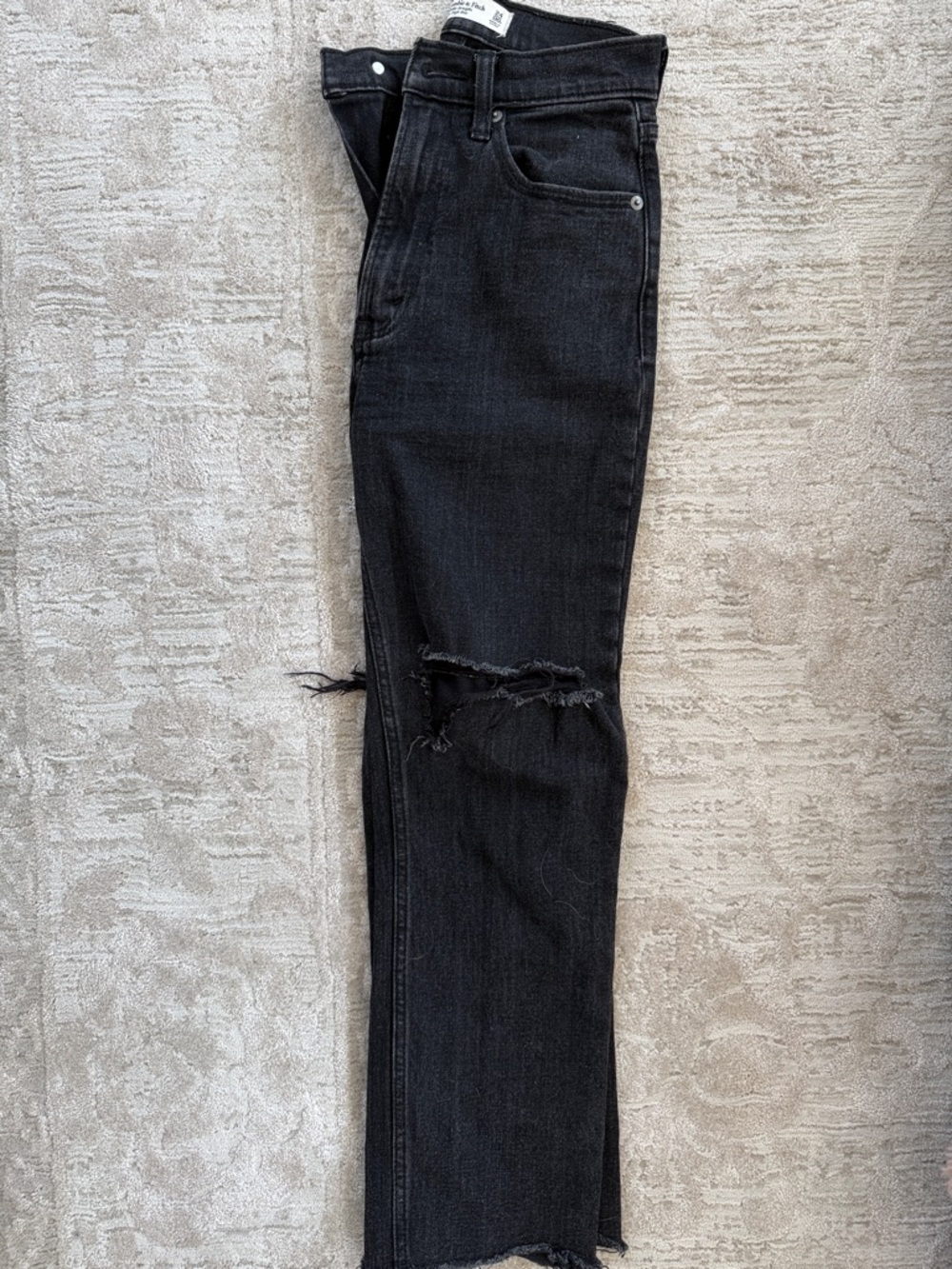 Abercrombie & Fitch Women's Straight Leg Jeans - Black